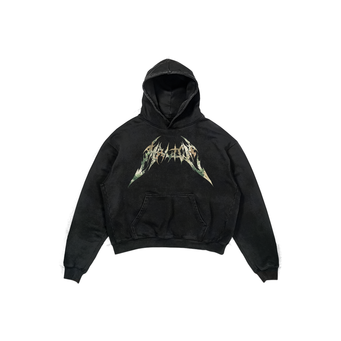 "MALICE" TREE CAMO LOGO HOOD