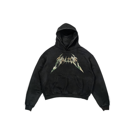 "MALICE" TREE CAMO LOGO HOOD
