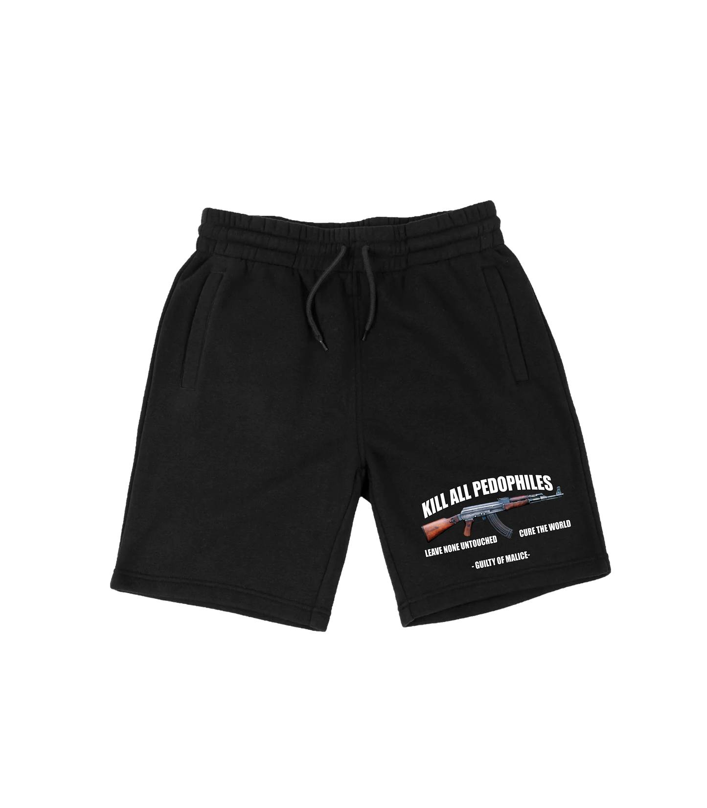 "KILL ALL PEDS" SWEATSHORTS