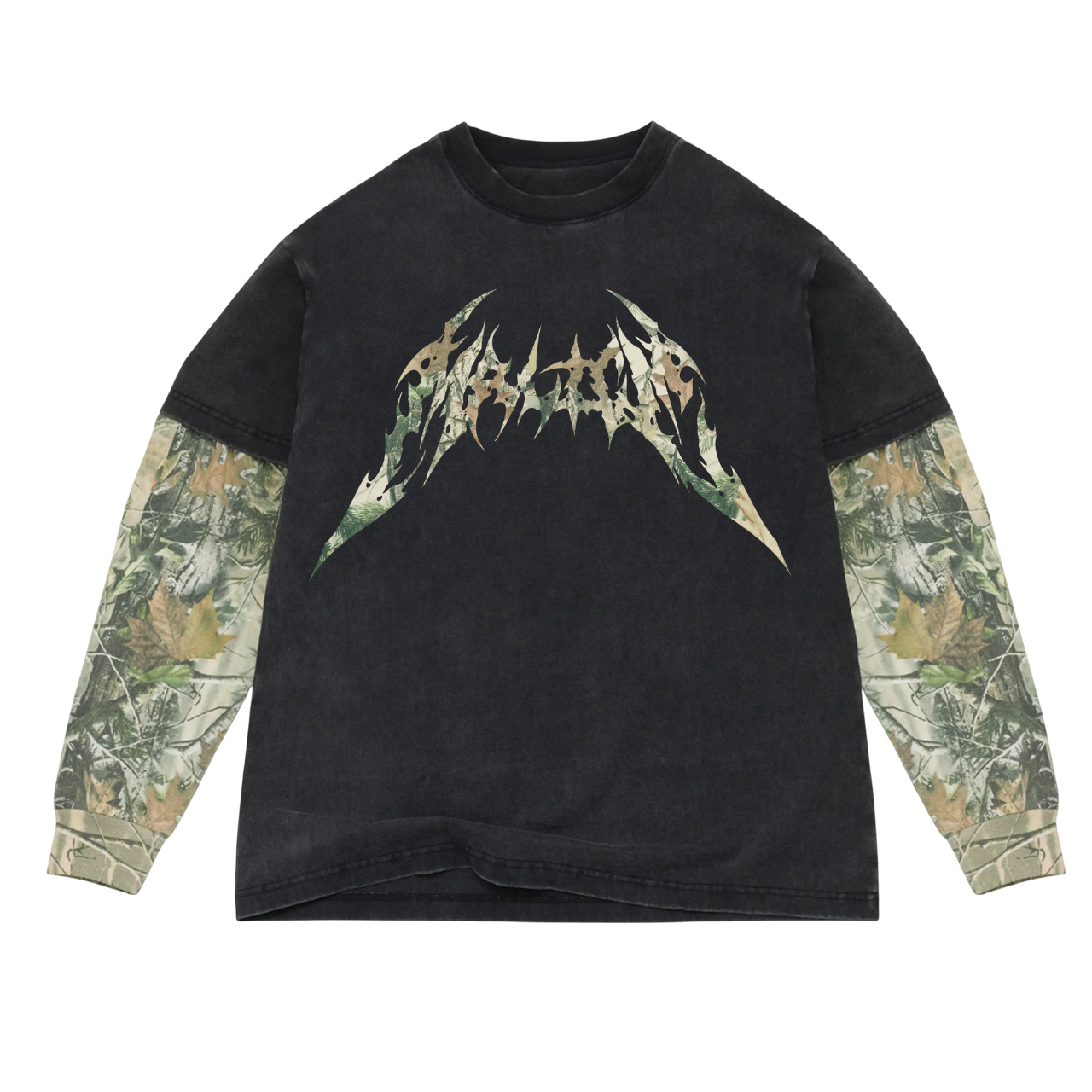 CAMO LOGO LS TEE
