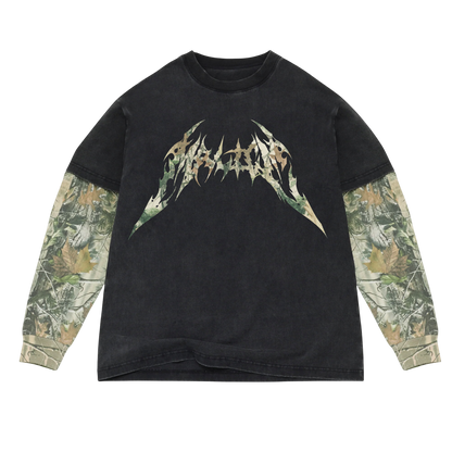 CAMO LOGO LS TEE