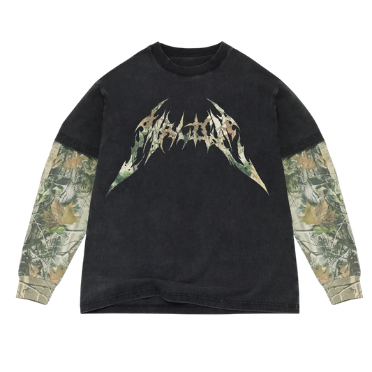 CAMO LOGO LS TEE