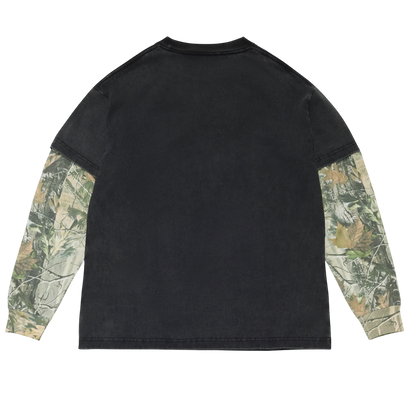 CAMO LOGO LS TEE